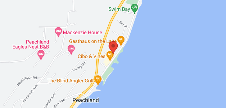 map of 5842 Beach Avenue